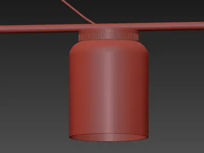 ASPEN SH pendant from B LUX 3D model