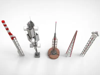 sci fi Mast 1 3D model