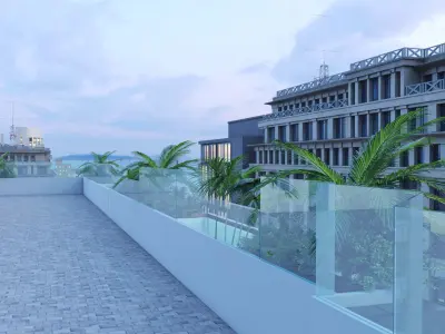 Exterior scene 3D model 3D model get