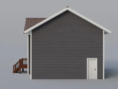 Low Poly house 10 Low-poly 3D model