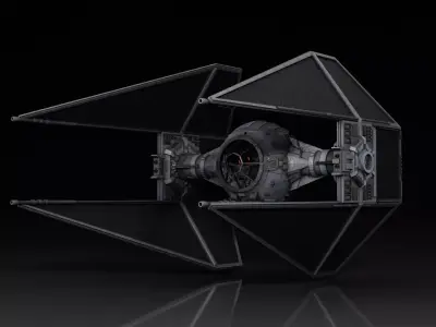 Star Wars Imperial TIE Interceptor 3D model