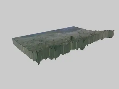 Tangerang City Low-poly 3D model