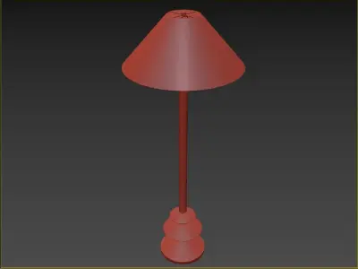 RH Pesaro Floor Lamp - Elegant Modern Lighting Design 3D model