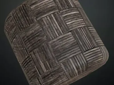 Natural Knotted Pine Wood Planks PBR Seamless Texture