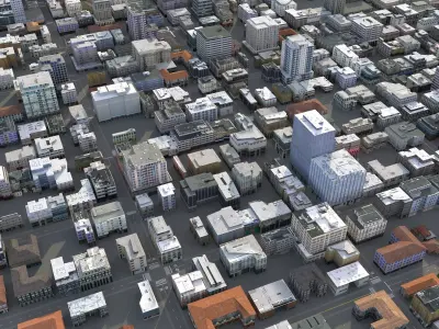 City 117 Low-poly 3D model