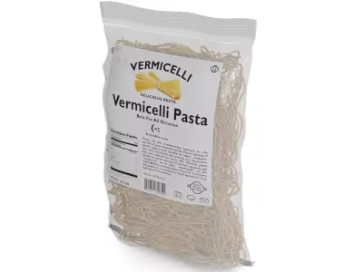 Penne fusilli macaroni vermicelli shells and shapes Vermicell... 3D model