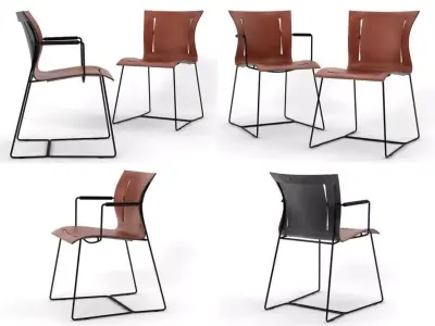 Cuoio chair 3D model