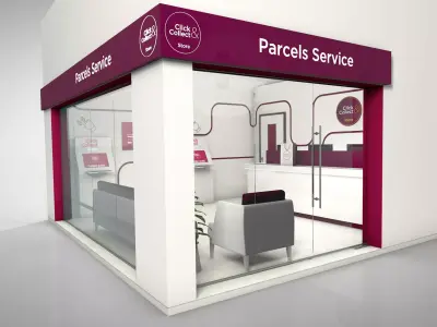 online parcels service store  3D model