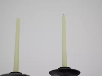 Decorative Medieval Candelabra-Game Ready Low-poly 3D model