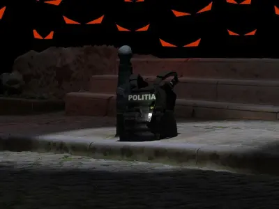 Bulletproof Vest on Street 3D model