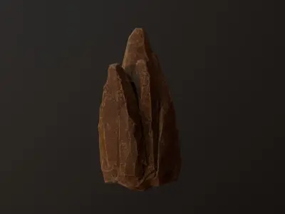 Desert Low Poly Rock Low-poly 3D model