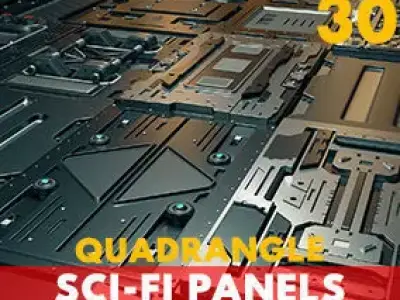 Sci-Fi Panels 3D model