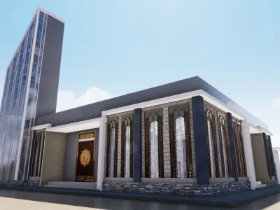 Mosque Konsultan Properti Indonesia 2 3D model