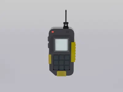 Sci-Fi Phone Low-Poly 3D Model  Low-poly 3D model