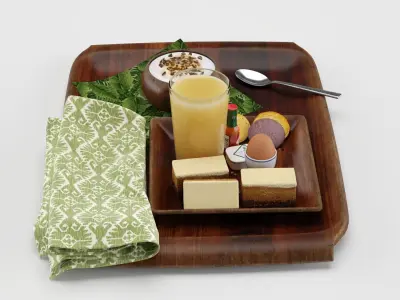 Breakfast Set 3D model