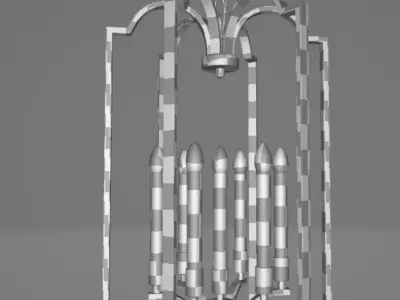 Lamp pendant lights Low-poly 3D model