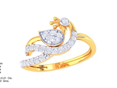  Women Ring MTL 3dm STL OBJ FBX Details 3D print model 31