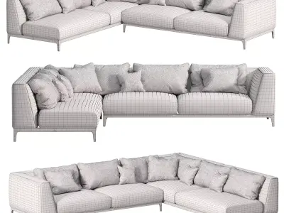 Olivier Sofa by Flou 3D model