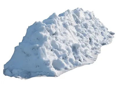 Ultra realistic Snow fence  2021 Low-poly 3D model