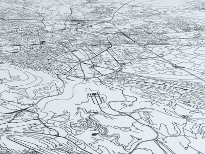 Damascus Road Network and Streets 3D model