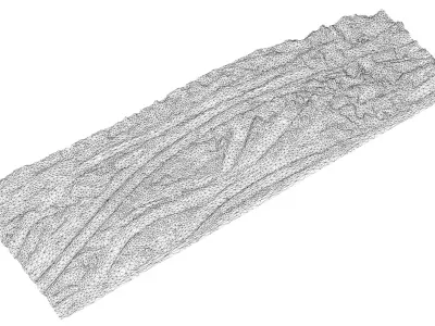 Snow 12 Road dirty PBR Low-poly 3D model