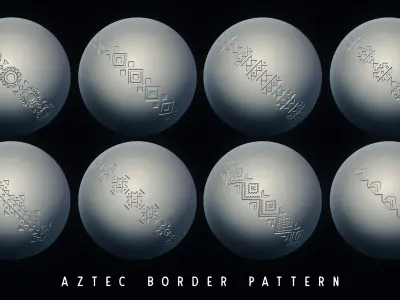 100 Aztec Border Patterns Texture