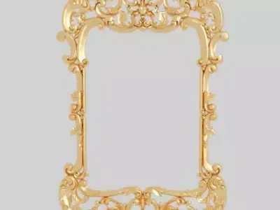 Classic frame of luxurious gold interior inlaid gold leaf CNC Texture buy