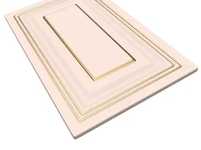 Kitchen Cabinet Door Classic 04 Low-poly 3D model