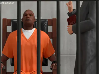  Priest and Prisoner on Electric Chair 