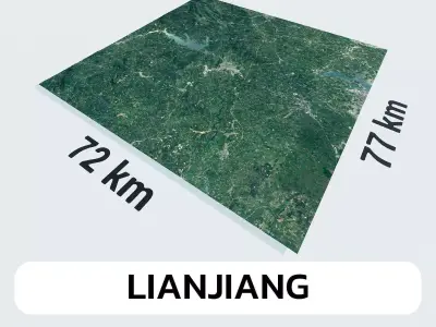 Lianjiang China City Landscape 3D Model 3D model