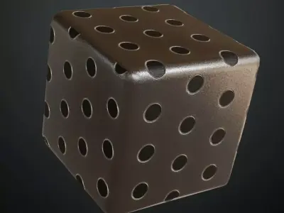 White Painted Diamond Plate Metal PBR SEAMLESS Texture