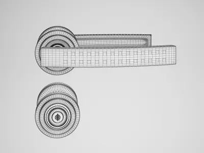 CGAxis Door Handle 3D model