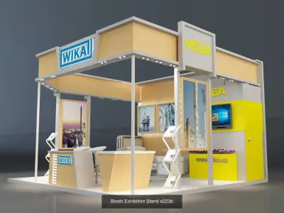 Booth Exhibition Stand G31 3D Model Pack