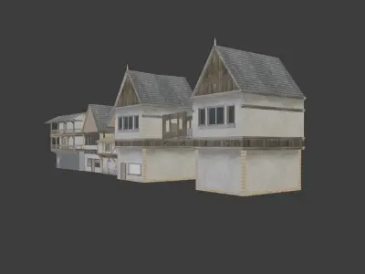 Medieval Houses Free 3D model