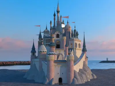 Chinese castle 3D model