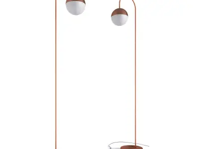 Floor lamp cedar and moss floor lamp 3D model