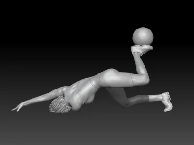 fifa street player women 2 3D print model