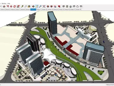 Sketchup Shopping Center C9 3D model