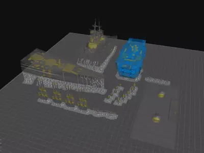 Yamato Class Future Battleship 2030 3Dprinter 3D print model