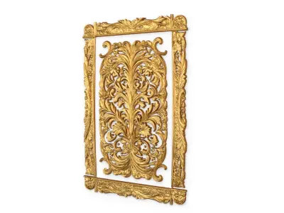 classical door decor 09 3D model