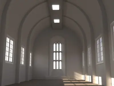 White hall C4d  Free 3D model