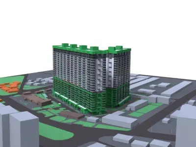 Residental Complex 3D model