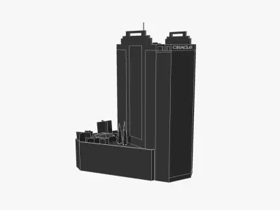 Oracle House Low-poly 3D model