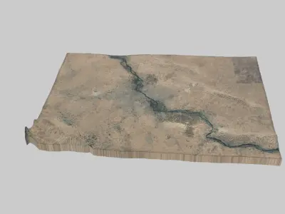 Mosul City Low-poly 3D model