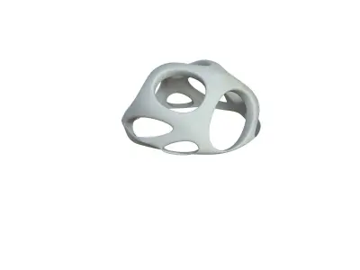 SciFi Cube Object No 54347 Low Poly Shape Low-poly 3D model