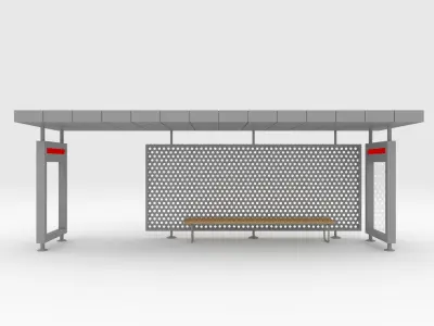 Bus Shelter 1 3D model