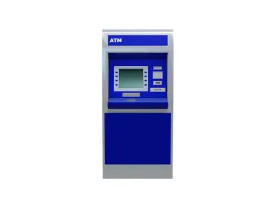 ATM Cash Machine Low-poly 3D model