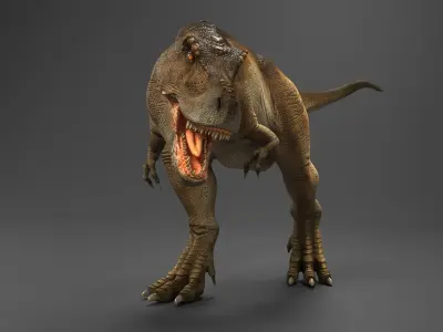  Tyrannosaurus Rex Attack Pose 