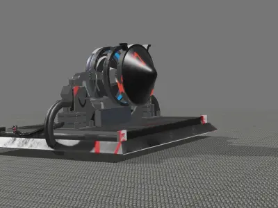 a scifi magic portal 3D model