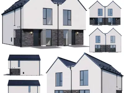 Modern house v42 3D model